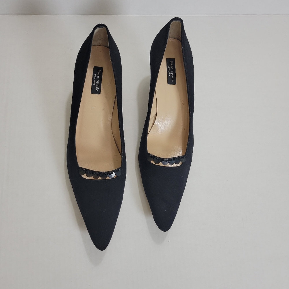 Kate Spade nylon kitten heel